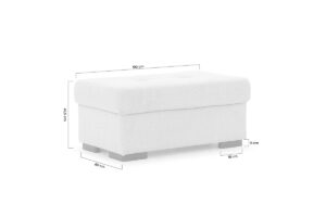 Πουφ Tare XL με αποθηκευτικό χώρο/ Μπεζ/ 60x45,5x100/ BOG238