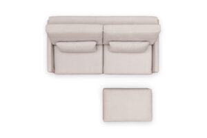 Σετ Καναπες και Πουφ Melia / Μπεζ/ 213x85x171 BOG20764
