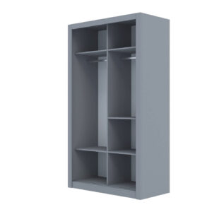 Ντουλάπα Linea Γκρι 120x60x215cm