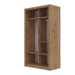 Ντουλάπα Linea Χρυσό Δρυς με καθρέφτη 120x60x215cm