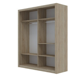 Ντουλάπα Reflex Σονόμα με καθρέφτη 180x60x215cm