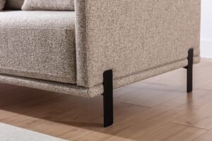 Καναπές/Κρεβάτι Melia / Μπεζ/ 213x85x106 BOG4674