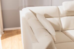 Καναπές/Κρεβάτι Lari με αποθηκευτικό χώρο/ Κρεμ/ Αριστερή γωνία/ 241x100x180 BOG3423