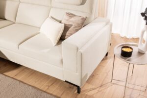 Καναπές/Κρεβάτι Lari με αποθηκευτικό χώρο/ Κρεμ/ Αριστερή γωνία/ 257x100x180 BOG3422