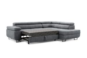 Γωνιακός καναπές/Κρεβάτι Anna L/ Γραφίτης/ Δεξιά γωνία/271x98x201 BOG5363