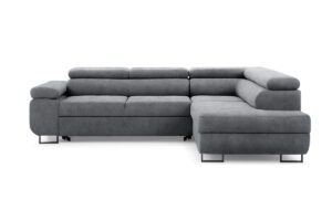 Γωνιακός καναπές/Κρεβάτι Anna L/ Γραφίτης/ Δεξιά γωνία/271x98x201 BOG5363