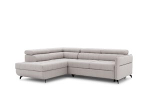 Γωνιακός καναπές/κρεβάτι Elaris L/ Μπεζ/ 251x97x203 Αριστερή γωνία BOG0454