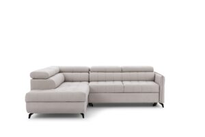 Γωνιακός καναπές/κρεβάτι Elaris L/ Μπεζ/ 251x97x203 Αριστερή γωνία BOG0454