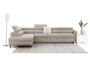 Γωνιακός Καναπές/Κρεβάτι Elaris Maxi / Μπεζ/ Αριστερή γωνία/ 320x97x203 BOG3650