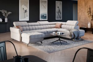 Γωνιακός καναπές/κρεβάτι Elaris U II/ Μπεζ/ 320x97x203 Δεξιά γωνία BOG0054