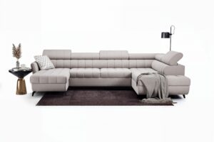 Γωνιακός καναπές/κρεβάτι Elaris U II/ Μπεζ/ 320x97x203 Δεξιά γωνία BOG0054