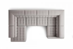 Γωνιακός καναπές/κρεβάτι Elaris U / Μπεζ/ 340x97x203 Αριστερή γωνία BOG0044