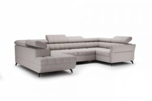Γωνιακός καναπές/κρεβάτι Elaris U / Μπεζ/ 340x97x203 Αριστερή γωνία BOG0044