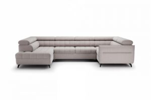 Γωνιακός καναπές/κρεβάτι Elaris U / Μπεζ/ 340x97x203 Αριστερή γωνία BOG0044