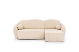 Γωνιακος Καναπές/ Κρεβατι Lana Mini/ Κρεμ/ 267x95x158 BOG21863