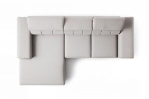 Γωνιακός Καναπές/Κρεβάτι Taler Mini/ Μπεζ/Χρυσά πόδια/ Αριστερή γωνία/ 293x96x176 BOG1999