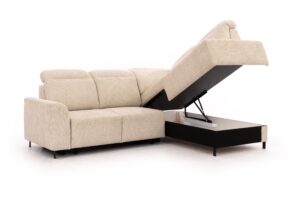 Καναπές/Κρεβάτι Magni με αποθηκευτικό χώρο/ Μπεζ/ Δεξιά γωνία/ 256x112x194 BOG3425