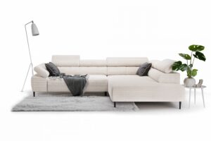 Γωνιακός Καναπές/Κρεβάτι Taler/ Κρεμ/ Δεξιά γωνία/ 312x96x214 BOG5923