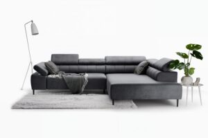 Γωνιακός Καναπές/Κρεβάτι Taler/ Γραφίτης/ Δεξιά γωνία/ 312x96x214 BOG5989