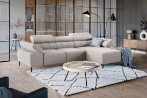 Γωνιακός Καναπές/Κρεβάτι Taler Mini/ Μπεζ/ Δεξιά γωνία/ 293x96x176 BOG0989