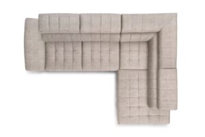 Γωνιακός Καναπές/Κρεβάτι Valer L/ Κρεμ/ Δεξιά γωνία/ 280x97x203 BOG56337