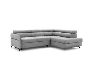 Γωνιακός καναπές/κρεβάτι Elaris L/ Γκρι/ 251x97x203 Δεξιά γωνία- BOG8760