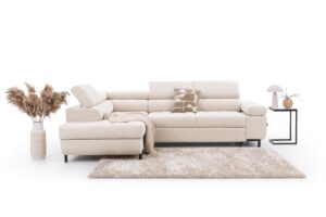 Γωνιακός καναπές/Κρεβάτι Tyro L / Μπεζ/ Αριστερή γωνία/269x100x203 BOG5307