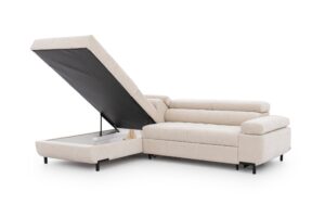 Γωνιακός καναπές/Κρεβάτι Tyro L / Μπεζ/ Αριστερή γωνία/269x100x203 BOG5307