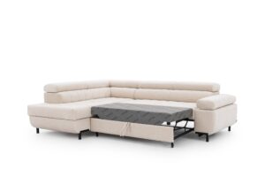Γωνιακός καναπές/Κρεβάτι Tyro L / Μπεζ/ Αριστερή γωνία/269x100x203 BOG5307