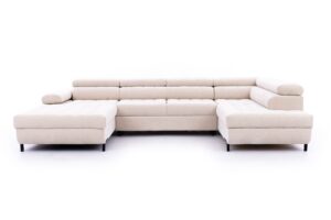 Γωνιακός καναπές/Κρεβάτι Tyro U II/ Μπεζ/ Δεξιά γωνία/343x100x203 BOG5300
