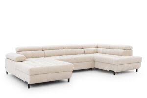 Γωνιακός καναπές/Κρεβάτι Tyro U II/ Μπεζ/ Δεξιά γωνία/343x100x203 BOG5300