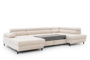 Γωνιακός καναπές/Κρεβάτι Tyro U II/ Μπεζ/ Δεξιά γωνία/343x100x203 BOG5300