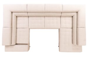 Γωνιακός καναπές/Κρεβάτι Tyro U/ Μπεζ/ Αριστερή γωνία/340x100x203 BOG5301