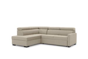Γωνιακός καναπές/κρεβάτι Tare / Μπεζ/ Αριστερή γωνία/ 249x104x202 BOG4666