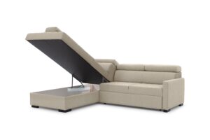 Γωνιακός καναπές/κρεβάτι Tare / Μπεζ/ Αριστερή γωνία/ 249x104x202 BOG4666