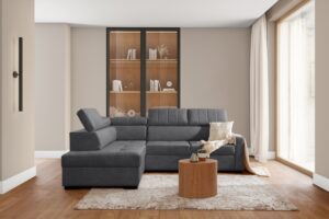 Γωνιακός καναπές/κρεβάτι Tare / Γκρι/ Αριστερή γωνία/ 249x104x202 BOG4666