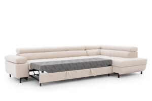 Γωνιακός καναπές/Κρεβάτι Tyro Maxi/ Μπεζ/ Δεξιά γωνία/338x100x203 BOG5302