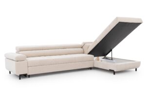 Γωνιακός καναπές/Κρεβάτι Tyro Maxi/ Μπεζ/ Δεξιά γωνία/338x100x203 BOG5302