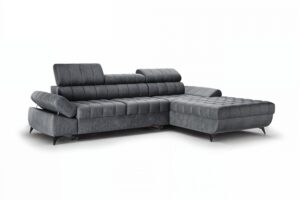 Γωνιακός καναπές/Κρεβάτι Valer Mini/Γραφίτης/ 290x97x203/ Δεξιά γωνία BOG2721