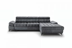 Γωνιακός καναπές/Κρεβάτι Valer Mini/Γραφίτης/ 290x97x203/ Δεξιά γωνία BOG2721