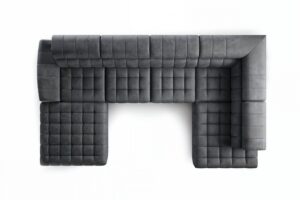 Γωνιακός καναπές/Κρεβάτι Valer U II/Γραφίτης/ 347x97x203/ Δεξιά γωνία BOG2766