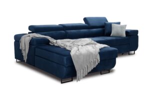 Γωνιακός Καναπές/Κρεβάτι Anna L II/Μπλε/ Αριστερή γωνία/ 277x98x201 BOG5765
