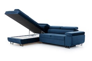 Γωνιακός καναπές/Κρεβάτι Anna L/ Μπλε/ Αριστερή γωνία/271x98x201 BOG5361