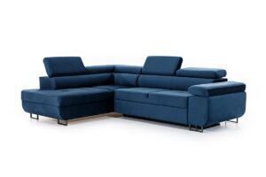 Γωνιακός καναπές/Κρεβάτι Anna L/ Μπλε/ Αριστερή γωνία/271x98x201 BOG5361
