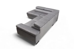 Γωνιακός καναπές/Κρεβάτι Anna L/ Γκρι/ Αριστερή γωνία/271x98x201 BOG5361