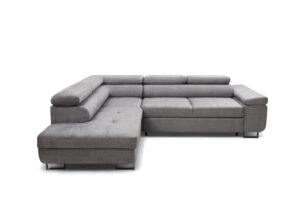 Γωνιακός καναπές/Κρεβάτι Anna L/ Γκρι/ Αριστερή γωνία/271x98x201 BOG5361