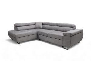 Γωνιακός καναπές/Κρεβάτι Anna L/ Γκρι/ Αριστερή γωνία/271x98x201 BOG5361
