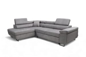Γωνιακός καναπές/Κρεβάτι Anna L/ Γκρι/ Αριστερή γωνία/271x98x201 BOG5361