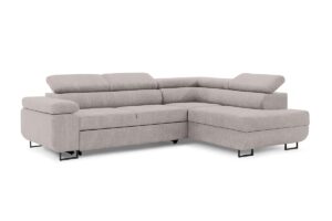 Γωνιακός Καναπές/Κρεβάτι Anna L /Μπεζ/ Δεξιά γωνία/ 271x98x201 BOG5764