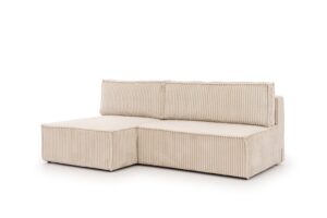 Γωνιακος Καναπές/ Κρεβατι Solva Mini/ Κρεμ/ 230x90x144 BOG21283